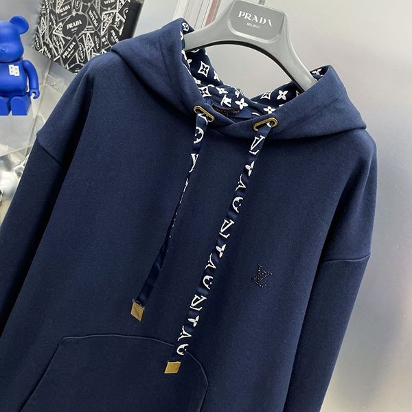 ルイヴィトン カジュアルな フーディ 偽物 モノグラム ブルー vuh92628